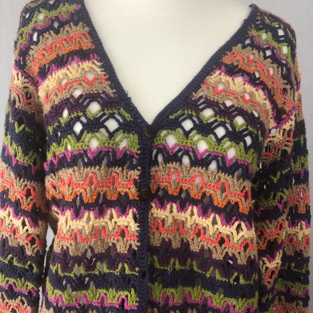 Susan Bristol Casuals Open Knit Cardigan